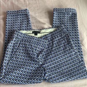 J Crew patterned pants size OP NWT